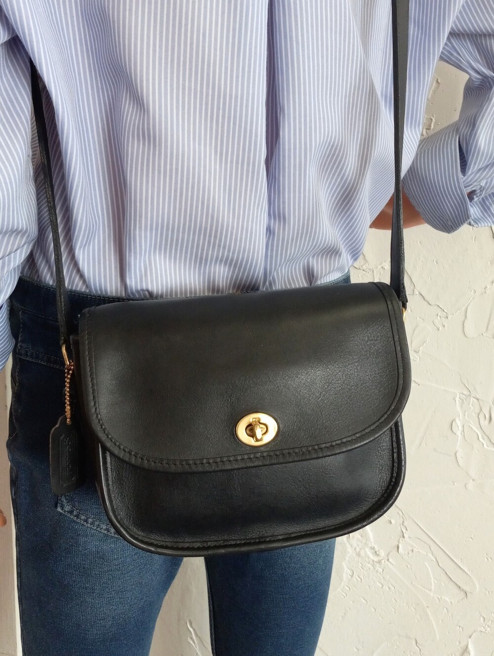 Coach, The Collegiate, 1993 Archive, In Navy Blue, Made In USA, #9815